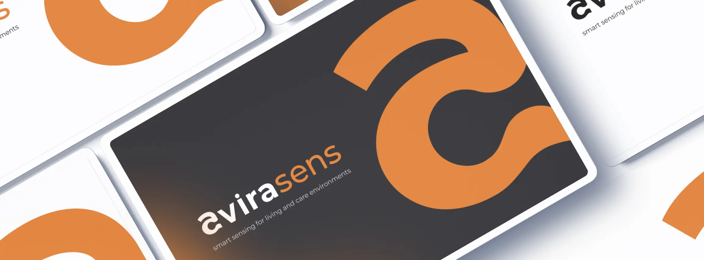 Brand identity for AVIRASENS — an intelligent sensor technology brand.