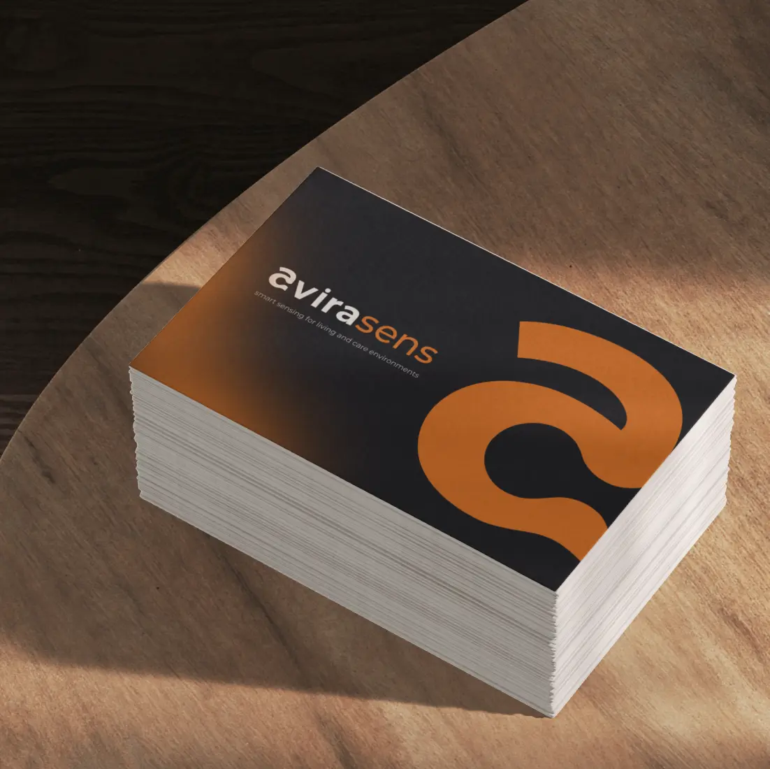 Brand identity for AVIRASENS — an intelligent sensor technology brand.